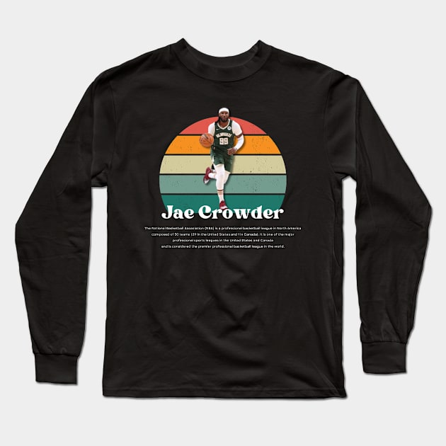 Jae Crowder Vintage V1 Long Sleeve T-Shirt by Gojes Art